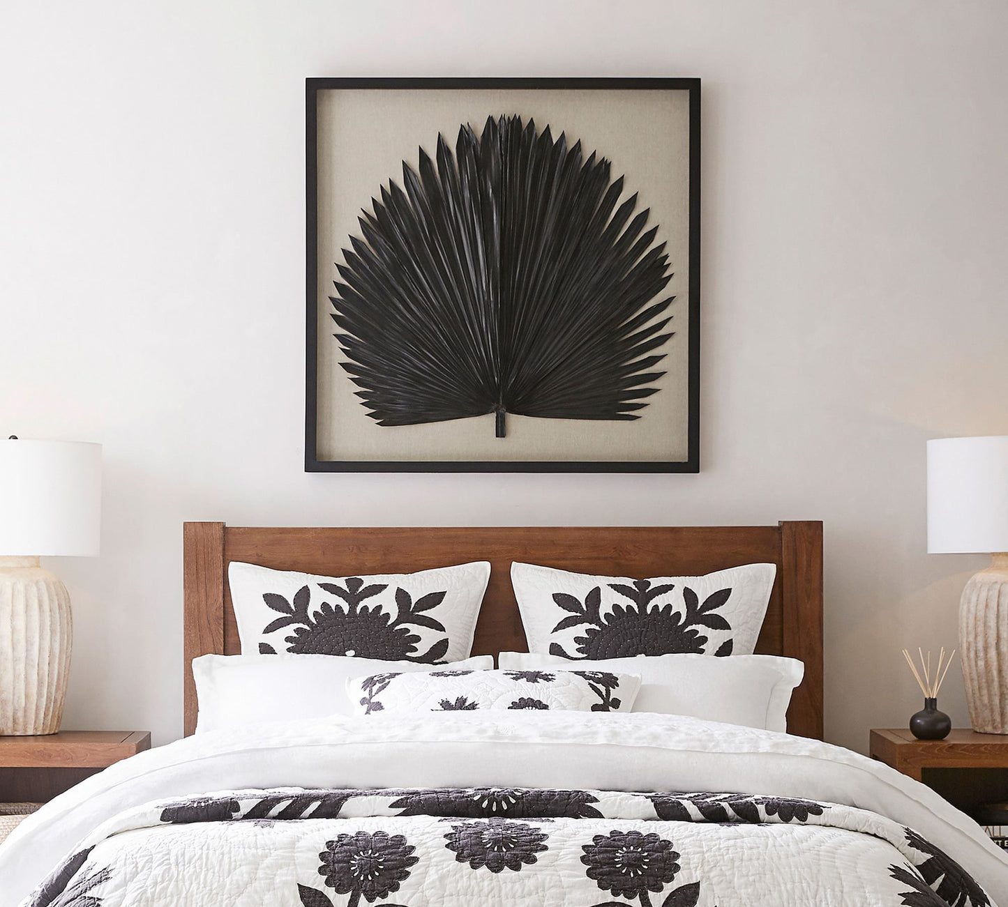 Midnight Palm Shadow Wall Art