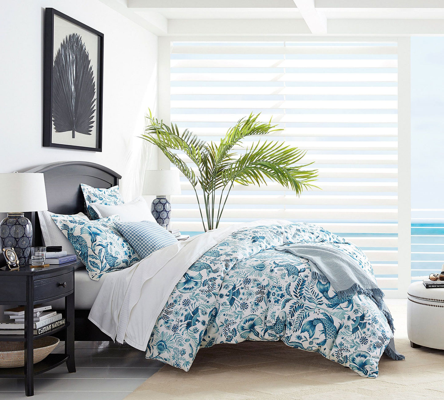 Midnight Palm Shadow Wall Art