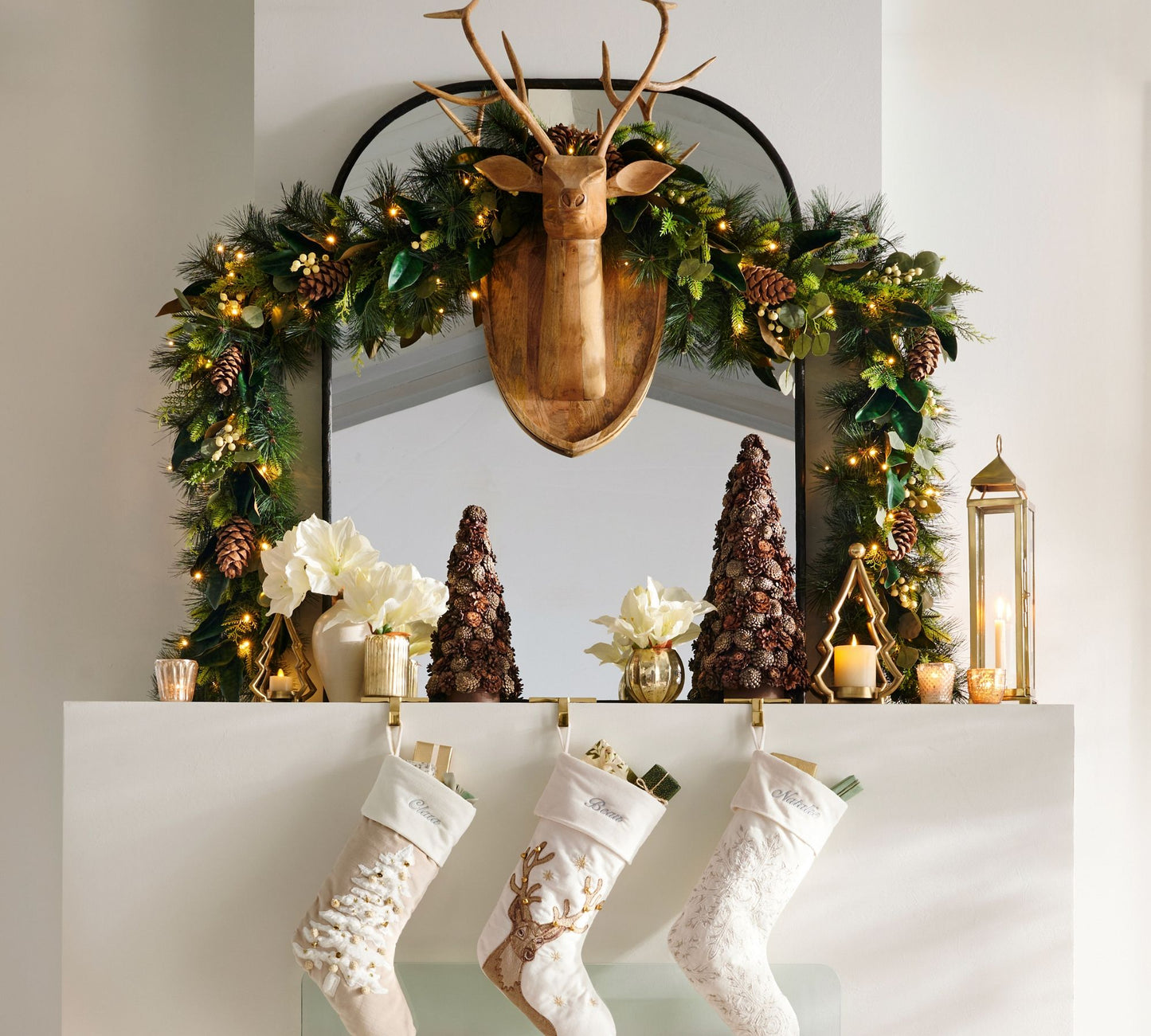 OakAntler Wall Sculpture